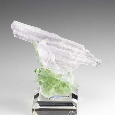 Spodumene var. Kunzite with Elbaite