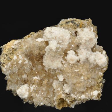 Bultfonteinite with Hydroxyapophyllite-(K) and Calcite