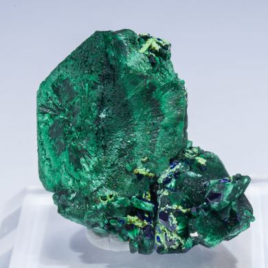 Malachite after Azurite with Azurite