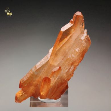 orange QUARTZ bi-terminated