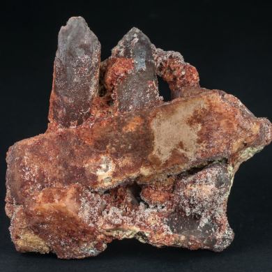 Microcline with Quartz (variety smoky)