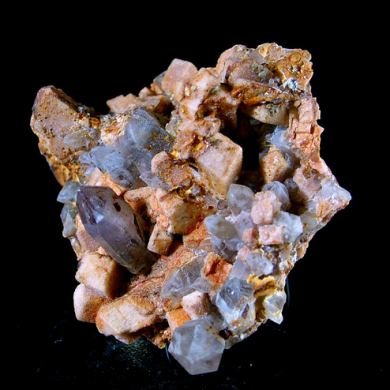 Amethystine Quartz on Orthoclase