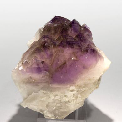 Quartz (variety amethyst) with Quartz