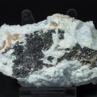 Wulfenite (variety chillagite) with Cerussite, Baryte and Galena