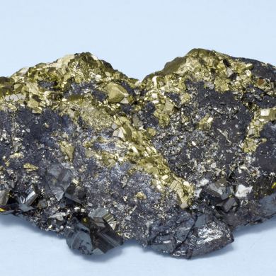 Bournonite with Sphalerite, Pyrite after Pyrrhotite and Galena