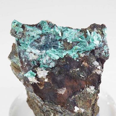 Tyrolite with Clinoclase, Barite