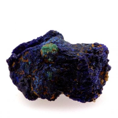 Chessylite ( Azurite ) + Cuprite.