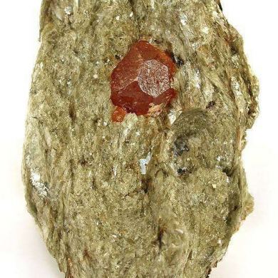 Spessartine Garnet in Mica Schist