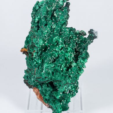 Malachite with Calcite and Cerussite