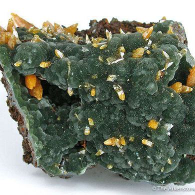 Wulfenite (Bipyramidal) With Mimetite