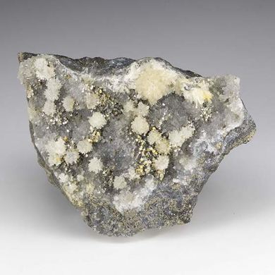 Wavellite with Quartz, Pyrite