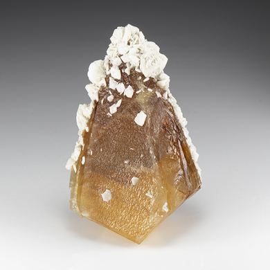 Barite on Calcite