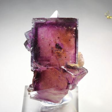 FLUORITE with PHANTOMS, CHALCOPYRITE