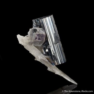 Bournonite with Quartz and Fluorite