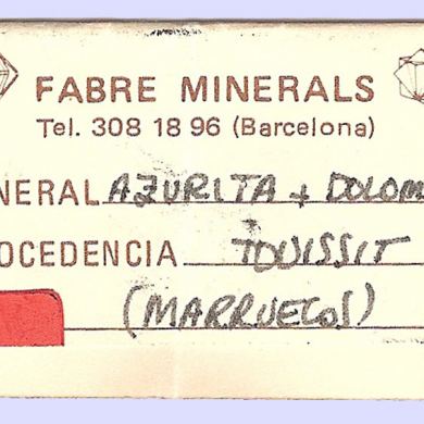 Azurite with Dolomite