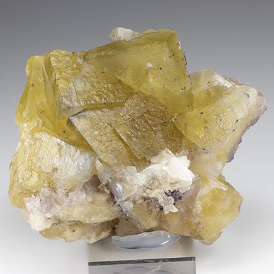 Fluorite with Calcite