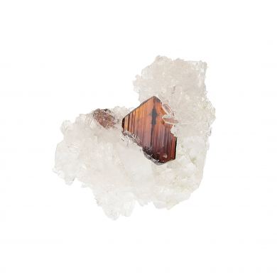 Brookite / (doubly-terminated) / on Quartz