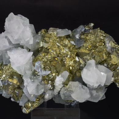 Pyrite with Calcite