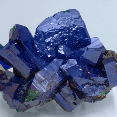 Azurite with Malachite