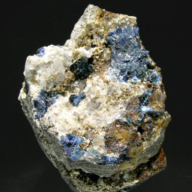 Lazulite with Siderite and Quartz
