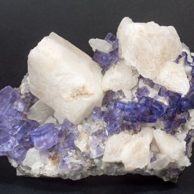 Fluorite with Calcite