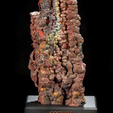 Large Iridescent Goethite Stalactite from Spain