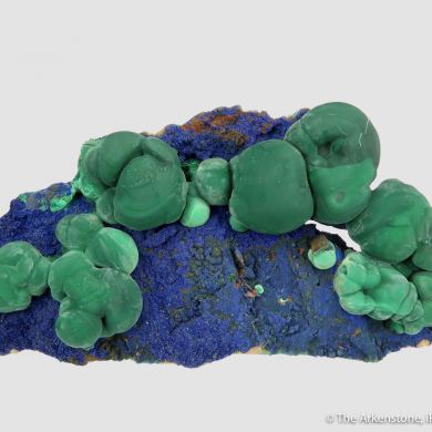 Malachite on Azurite