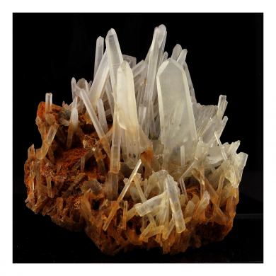 Quartz Macle + Limonite.