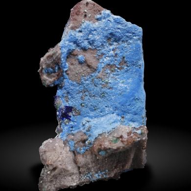 Carbonatecyanotrichite with Azurite and Calcite