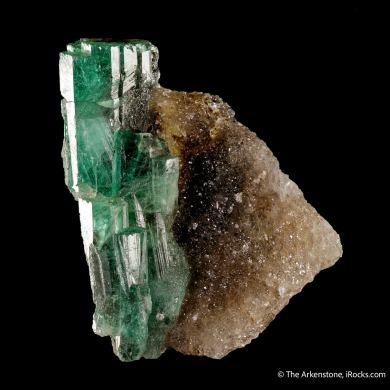 Emerald on Quartz