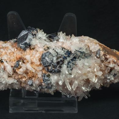 Galena, Quartz, Rhodochrosite, Calcite