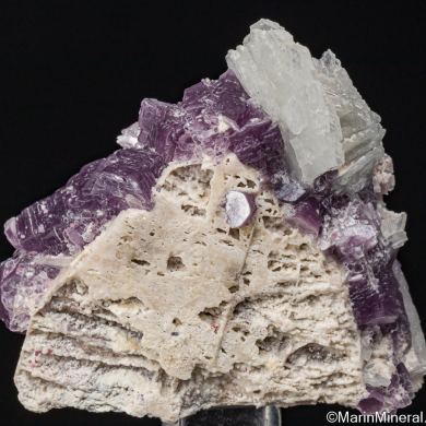 Lepidolite, Albite on Orthoclase
