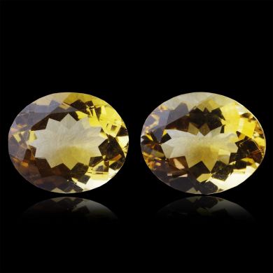 Citrines heated 6,38 ct 
