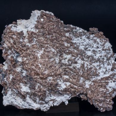 Silver with Acanthite and Calcite