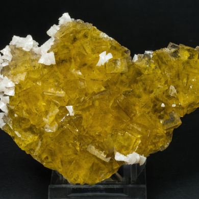 Fluorite with Dolomite and Pyrite inclusions