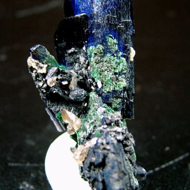 Azurite with Malachite and Cerussite