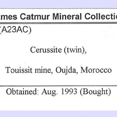 Twinned Cerussite with Galena
