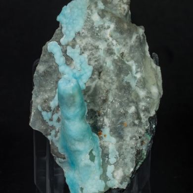 Aragonite (variety Cu-bearing aragonite)