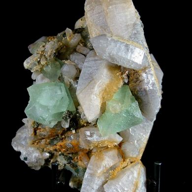 Bertrandite, Quartz, Fluorite, Pyrite, Ferberite
