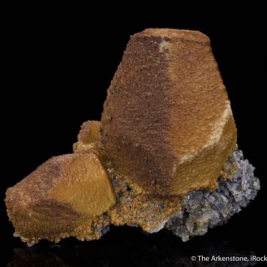 Siderite, Sphalerite cast after Calcite