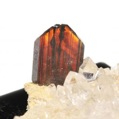 Brookite with Quartz
