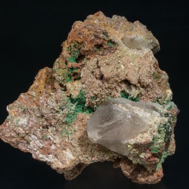 Cerussite with Mimetite and Malachite