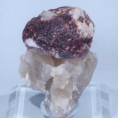 Elbaite (variety rubellite) with Quartz