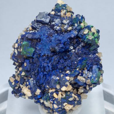 Azurite with Malachite