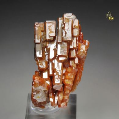 VANADINITE hopper, CALCITE