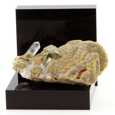 Siderite, Pyrite, Quartz.