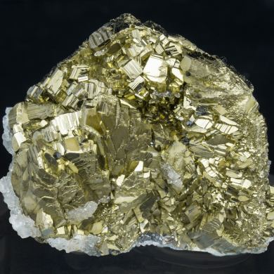 Pyrite after Pyrrhotite with Calcite