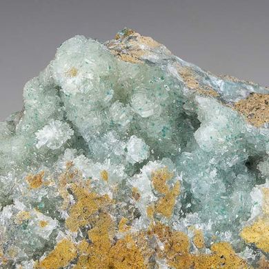 Hemimorphite with Pseudomalachite