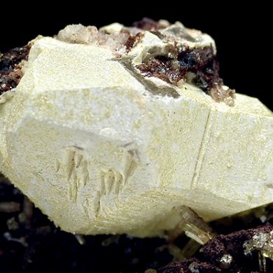 Hydrocerussite, cerussite, mimetite
