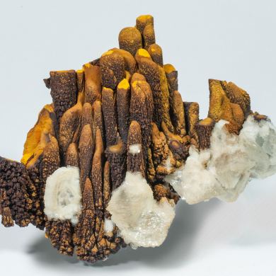Calcite with limonite